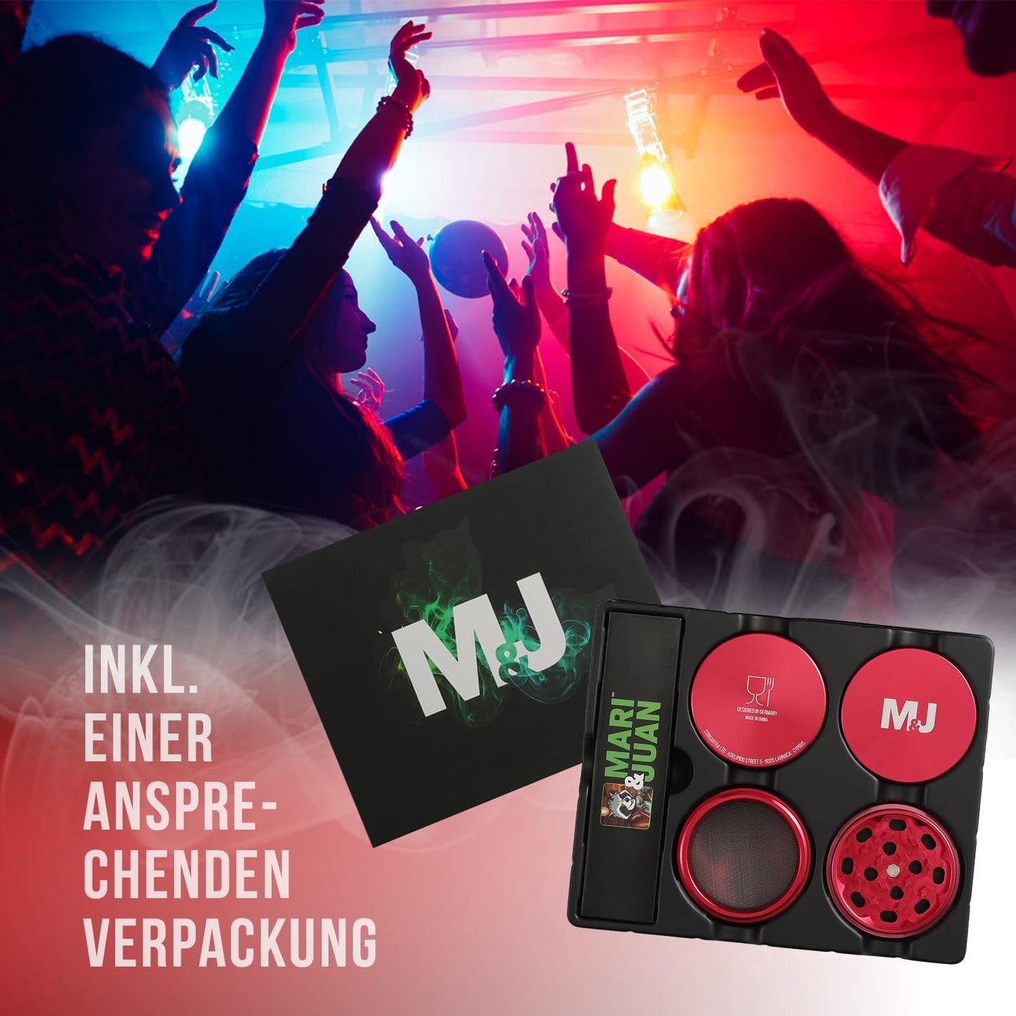 Grinder (ø5 cm) Aluminium rot