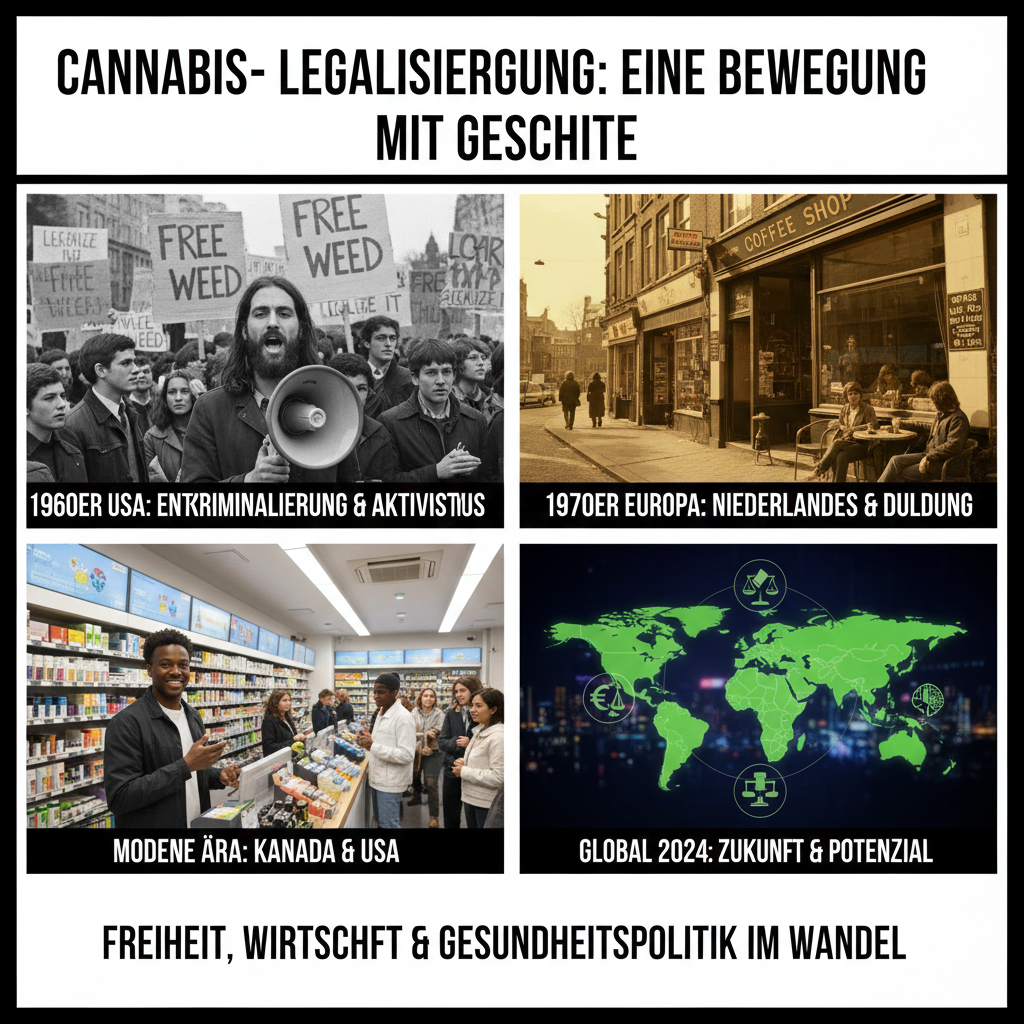 Die Geschichte der Cannabis-Legalisierungsbewegung