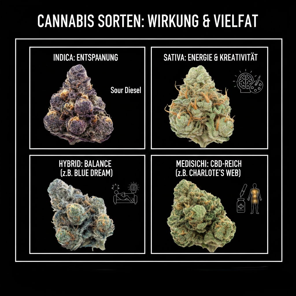 Die besten Cannabissorten für unterschiedliche Bedürfnisse