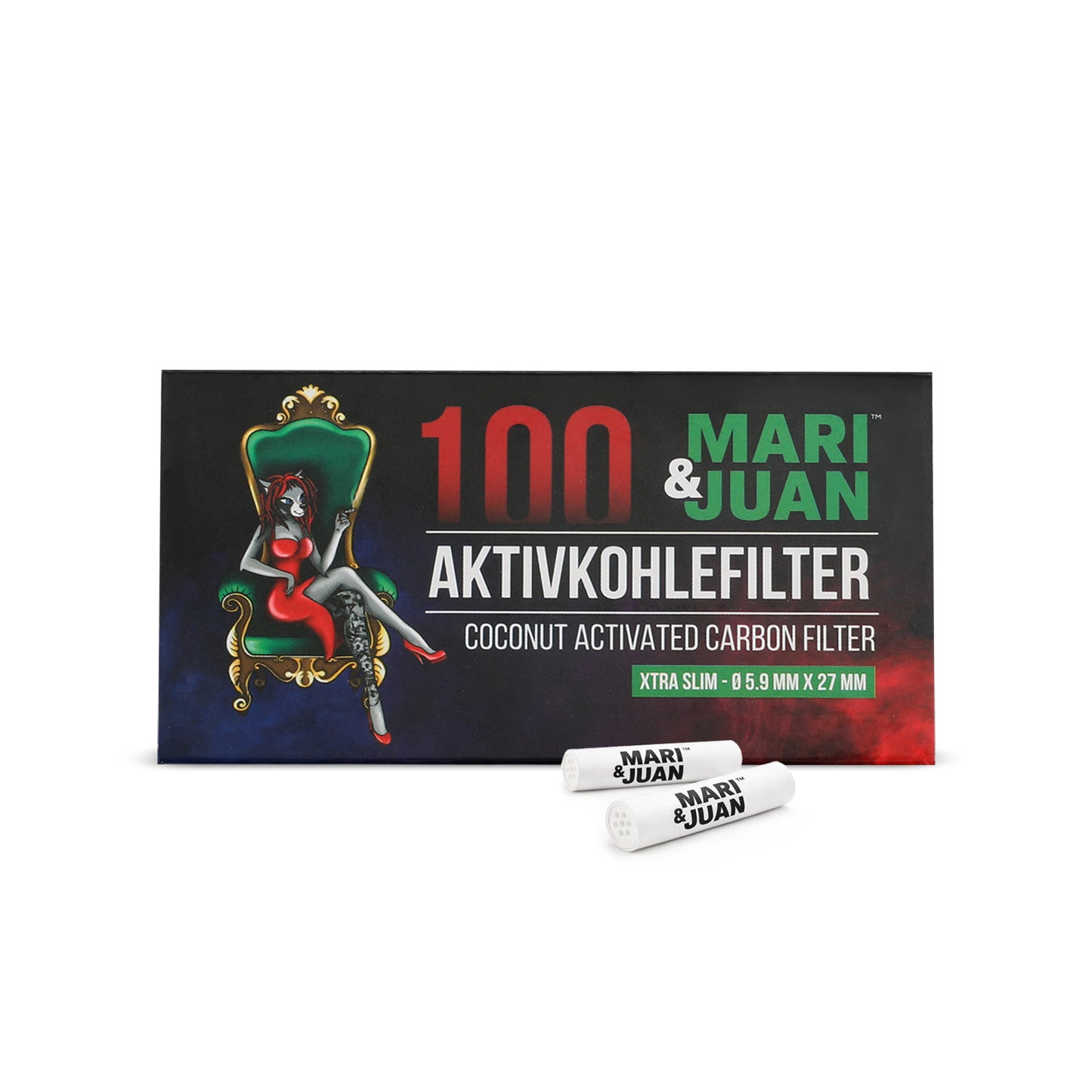 100 Aktivkohlefilter SLIM Size