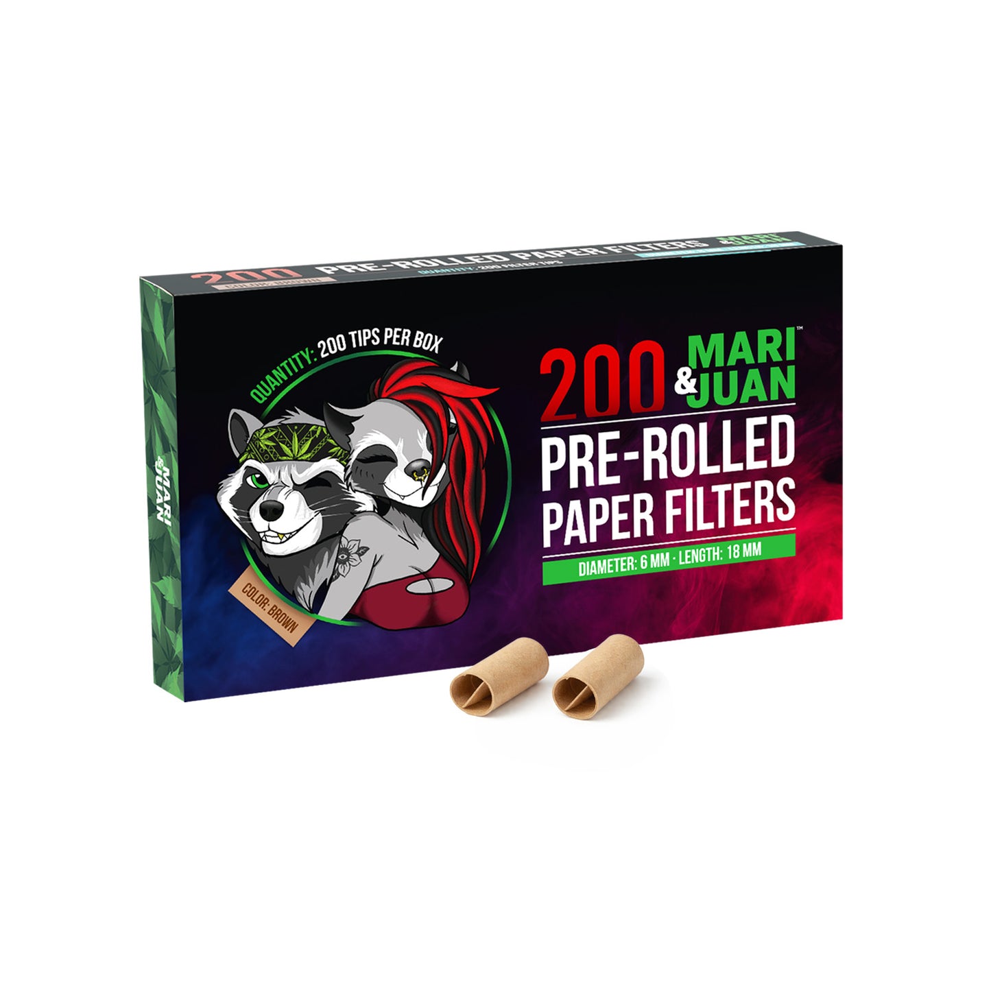 200 vorgedrehte Filter (ø6 mm)