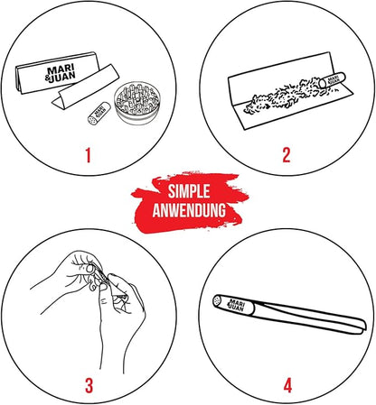 Mari & Juan 100 Aktivkohlefilter SLIM Size I 5.9mm dünne Filter mit Aktivkohle auf Kokosnussbasis, 100 Stück, Weiß I Schadstoffärmeres Raucherlebnis - Mari & Juan