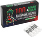 Mari & Juan 100 Aktivkohlefilter SLIM Size I 5.9mm dünne Filter mit Aktivkohle auf Kokosnussbasis, 100 Stück, Weiß I Schadstoffärmeres Raucherlebnis - Mari & Juan