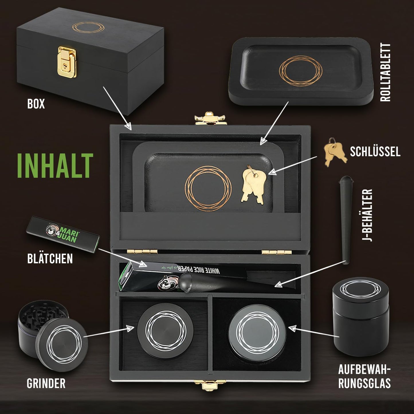 Grinder Box aus Bambusholz