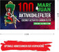 Mari & Juan 100 Aktivkohlefilter SLIM Size I 5.9mm dünne Filter mit Aktivkohle auf Kokosnussbasis, 100 Stück, Weiß I Schadstoffärmeres Raucherlebnis - Mari & Juan