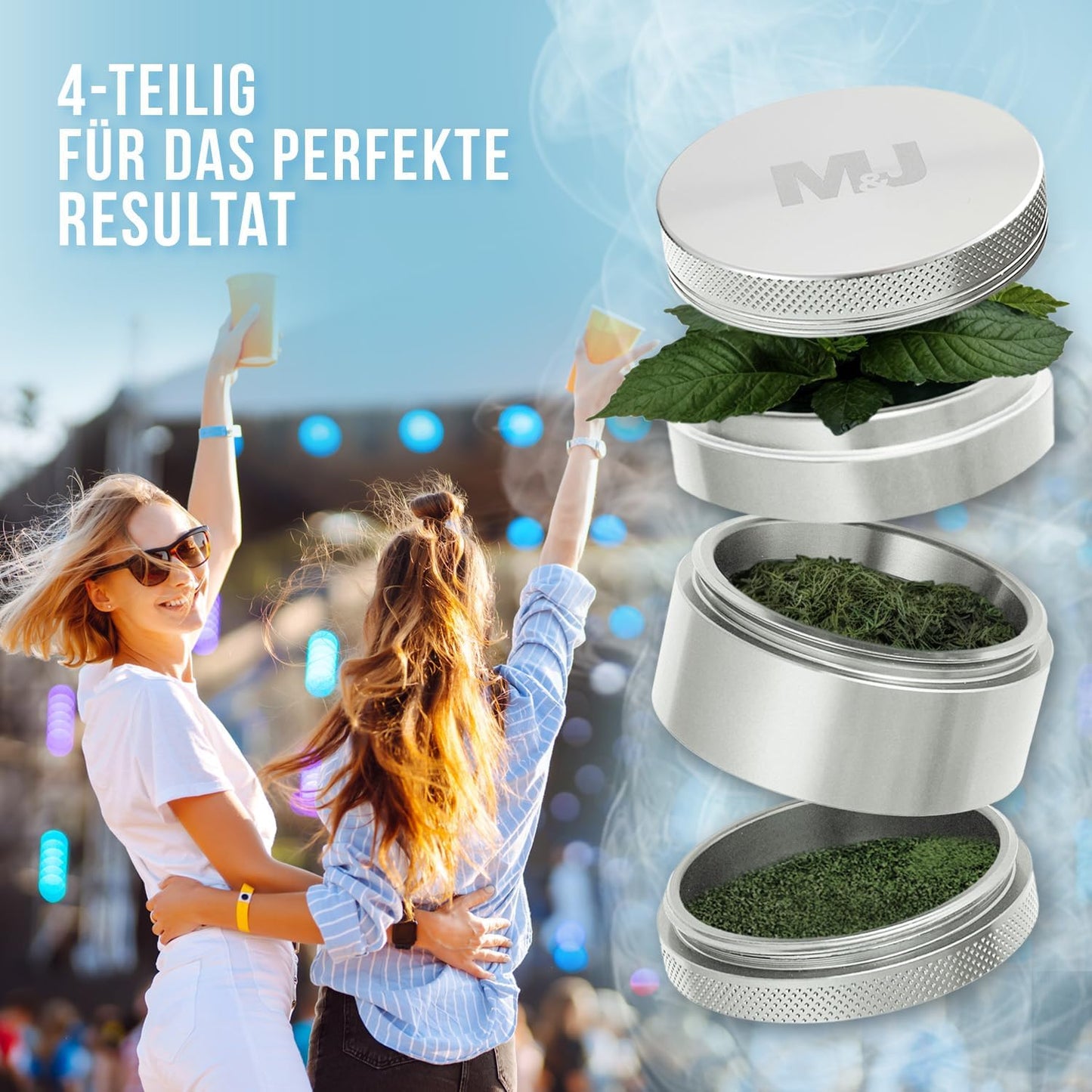 Grinder (ø5 cm) Aluminium silber