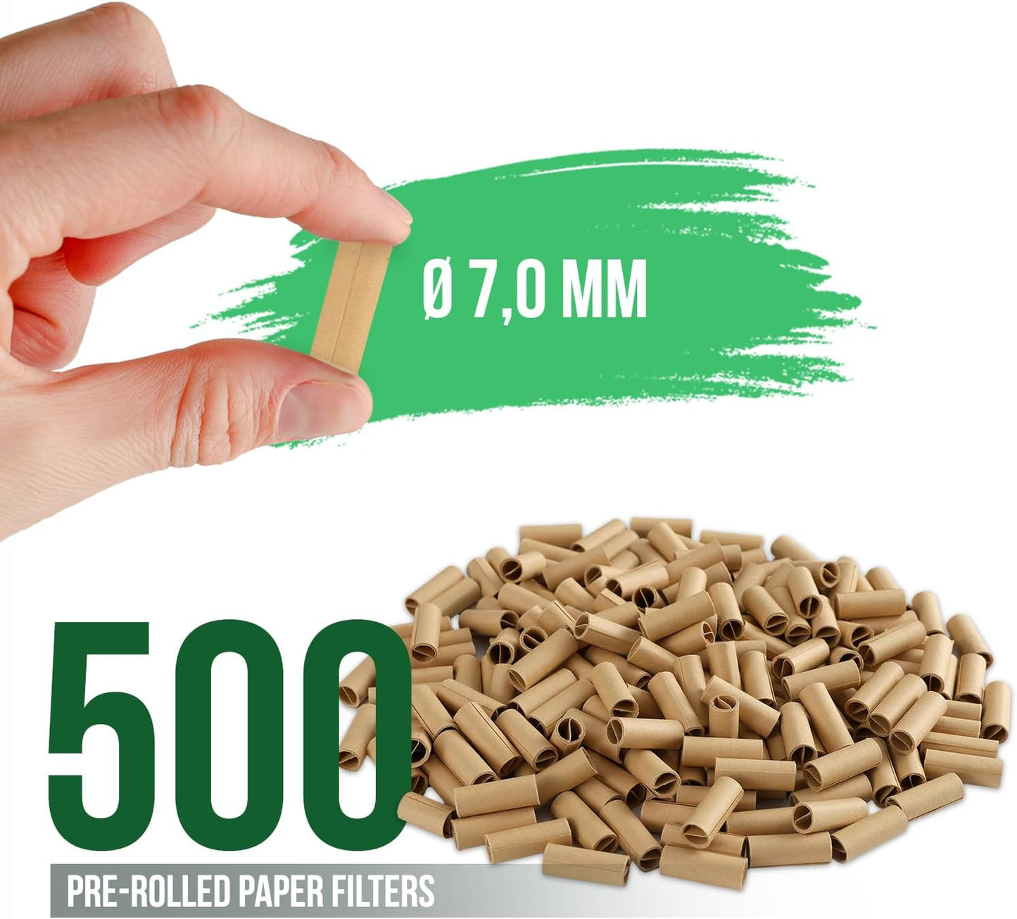 500 vorgedrehte Filter (ø7 mm)