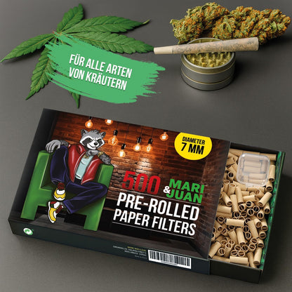 500 vorgedrehte Filter (ø7 mm)