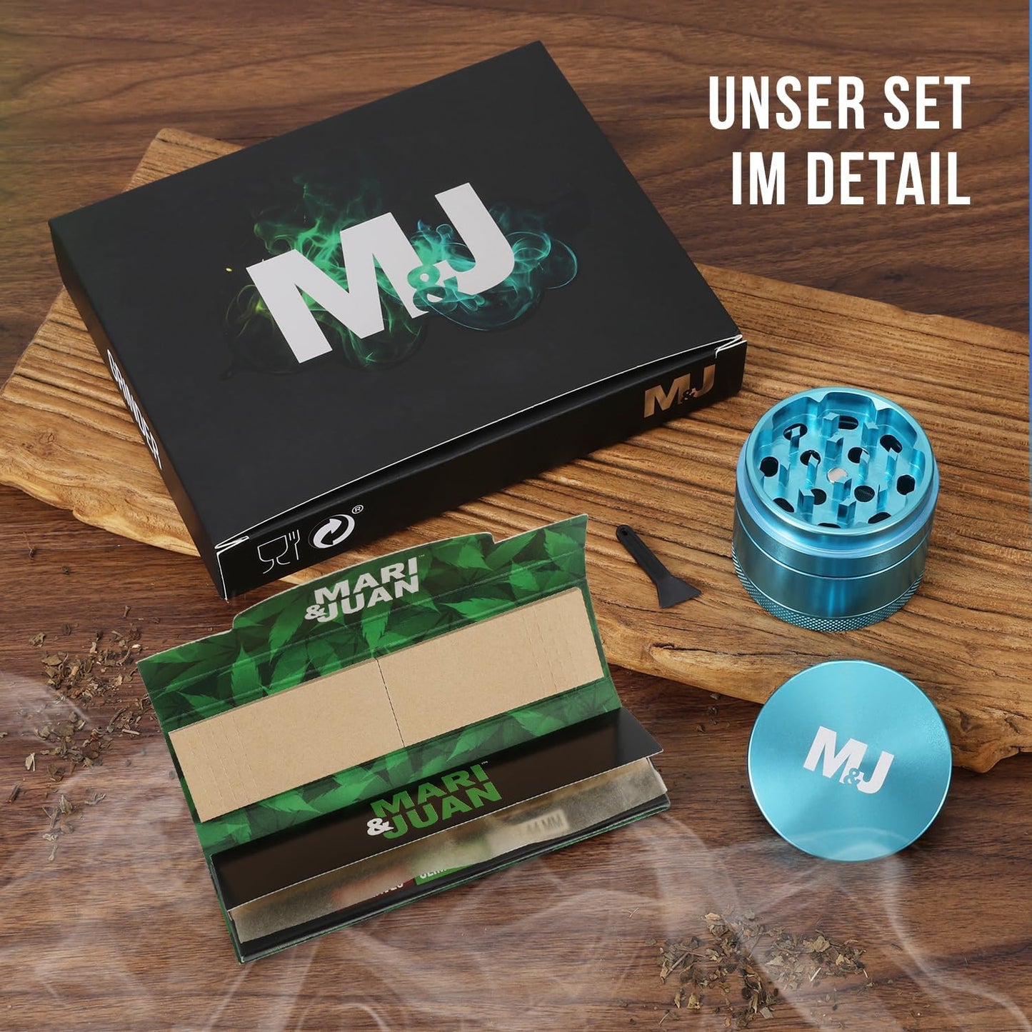 Grinder (ø5 cm) Aluminium blau