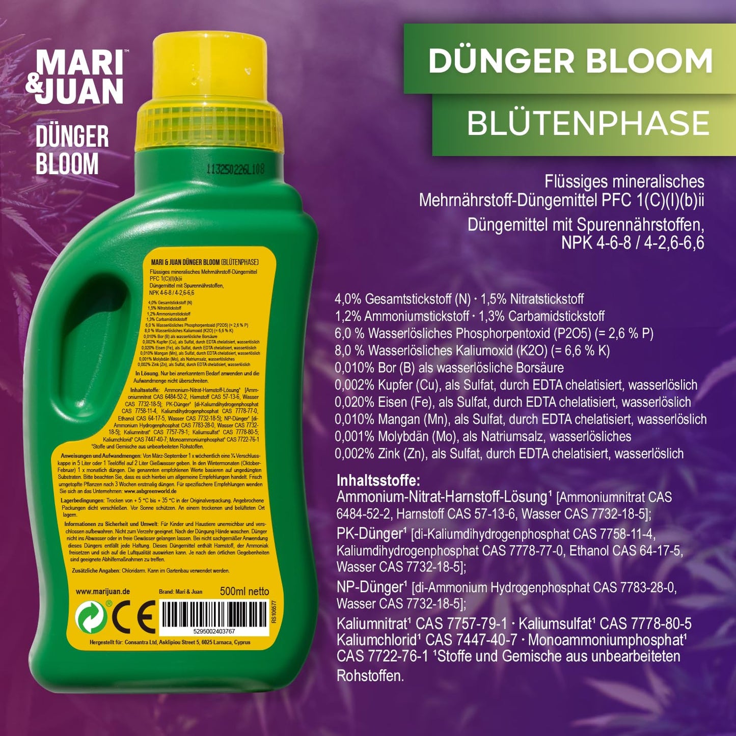 Hanf Dünger Bloom (0,5 l)