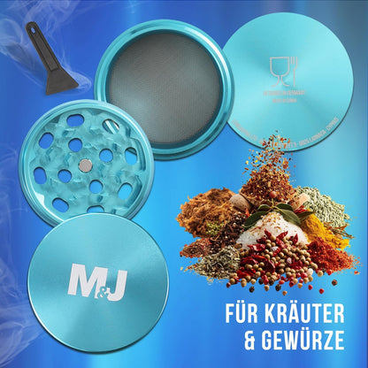 Grinder (ø5 cm) Aluminium blau