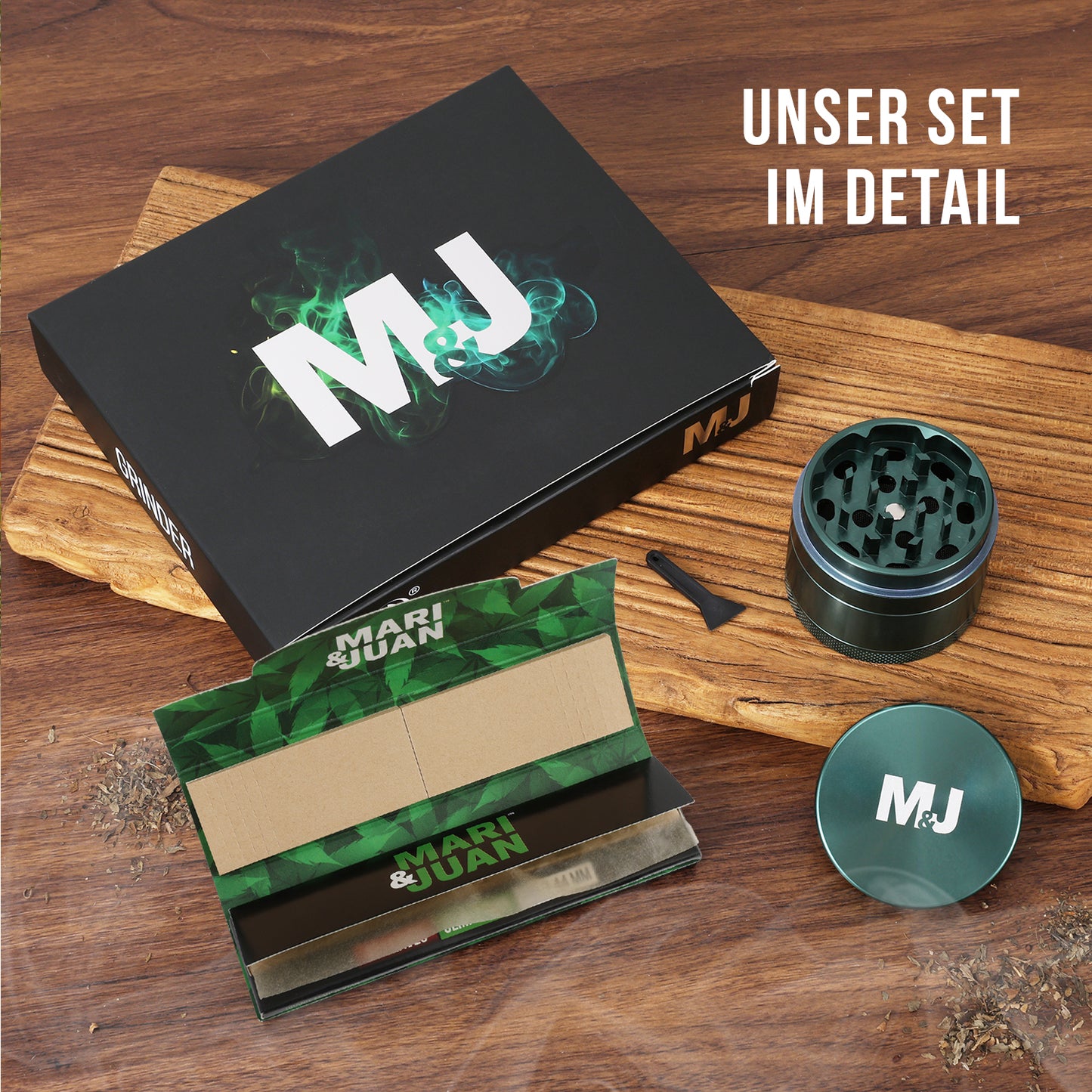 Grinder (ø5 cm) Aluminium grün