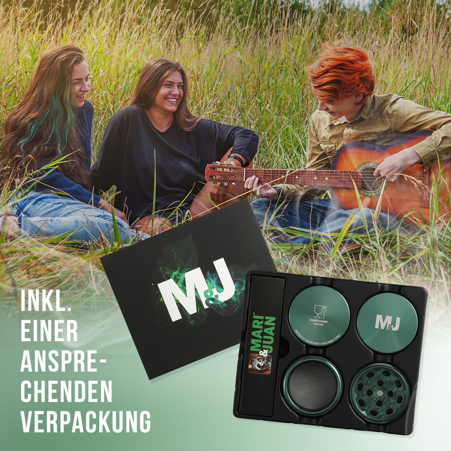 Grinder (ø5 cm) Aluminium grün